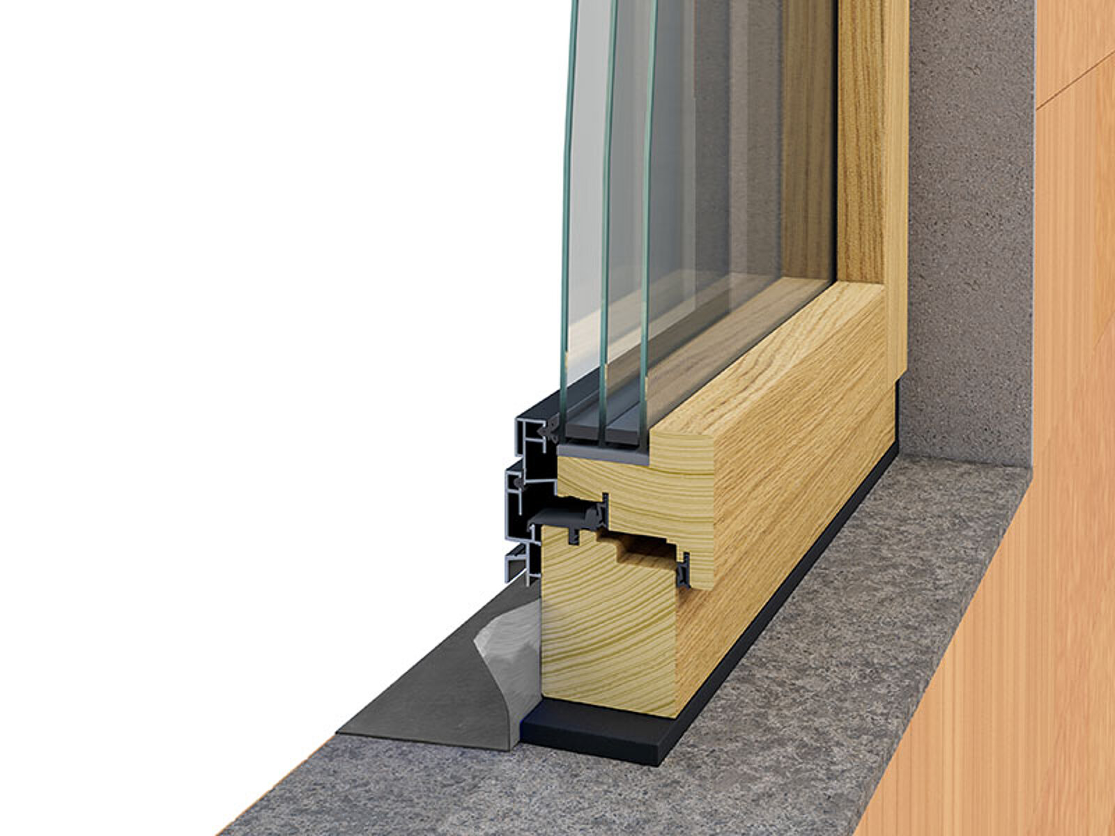 Photo d’application: Ampacoll Komprimax K, ruban d’étanchéité des joints précomprimé