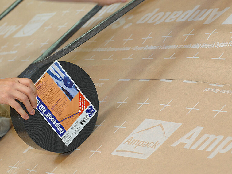 Application photo: Ampacoll ND.Band, nail sealing tape