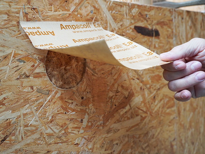 Foto dell’applicazione: Ampacoll Easyfix, intonaci di sigillatura senza liner in carta speciale