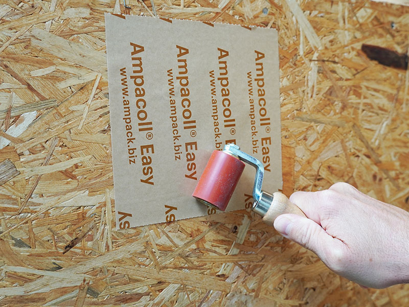 Foto dell’applicazione: Ampacoll Easyfix, intonaci di sigillatura senza liner in carta speciale