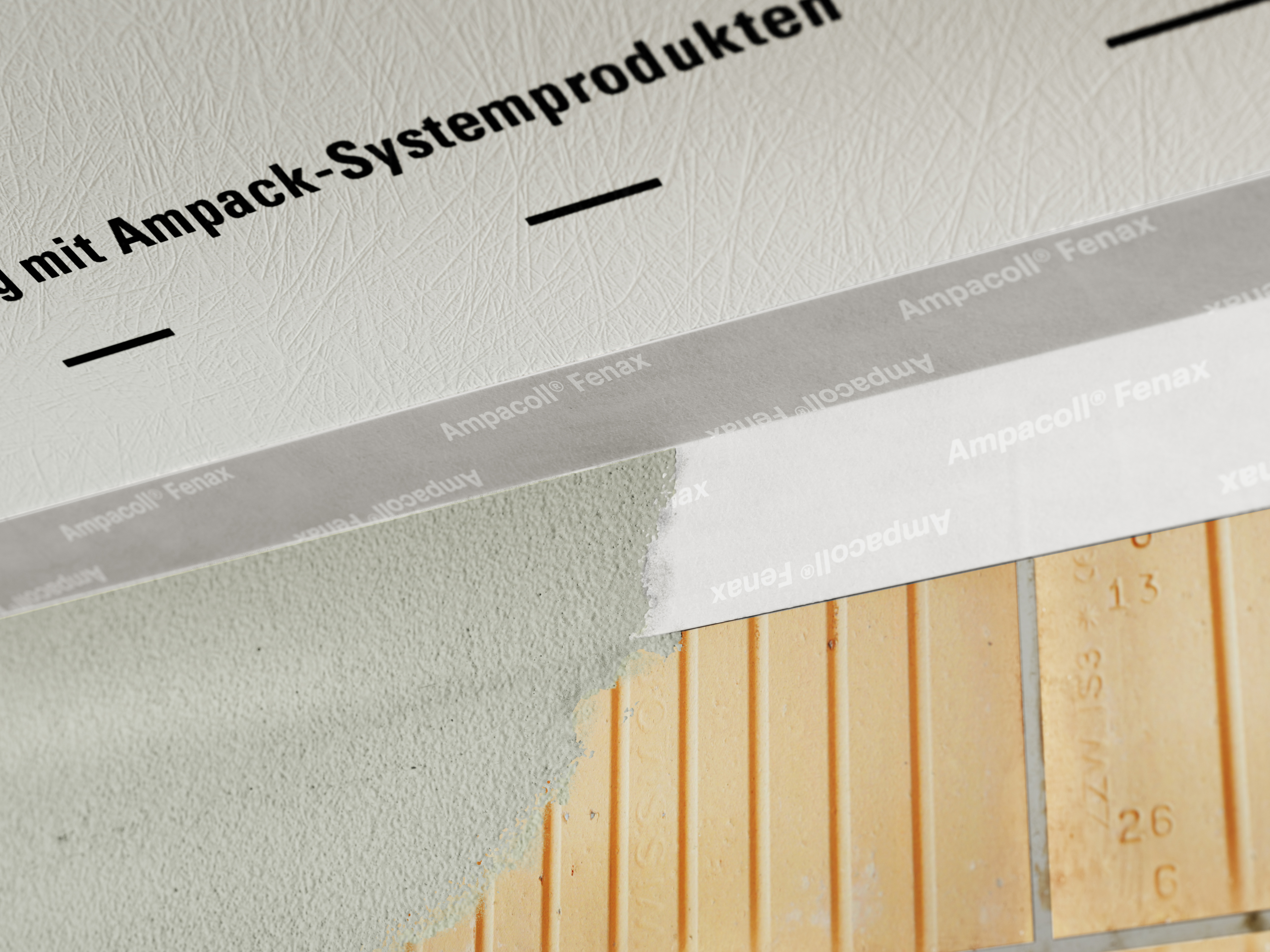 Application photo: Ampacoll Fenax, Vapour edge tape