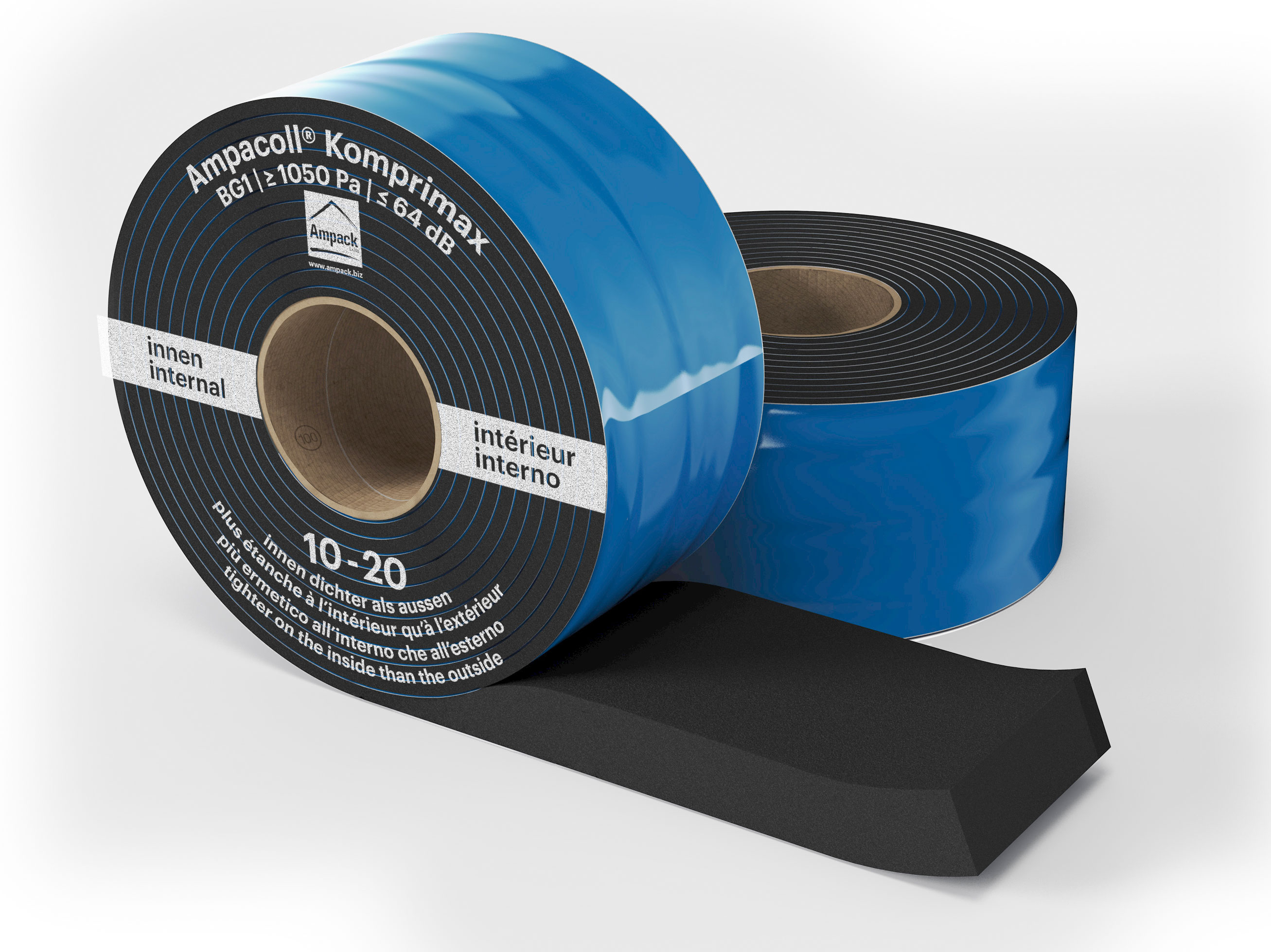 Product photo: Ampacoll Komprimax M 100/10-20, pre-compressed multifunctional tape