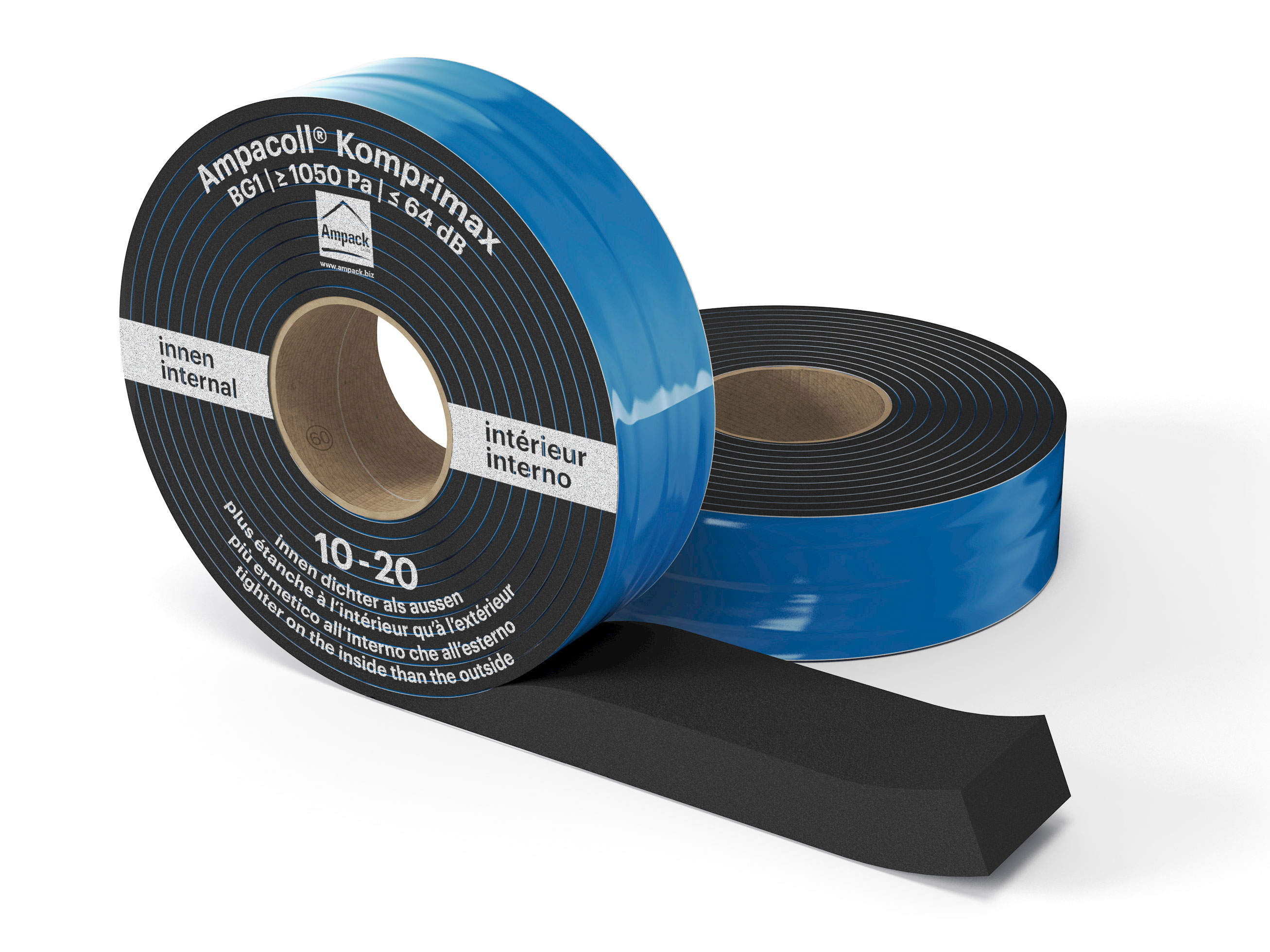 Product photo: Ampacoll Komprimax M 60/10-20, pre-compressed multifunctional tape