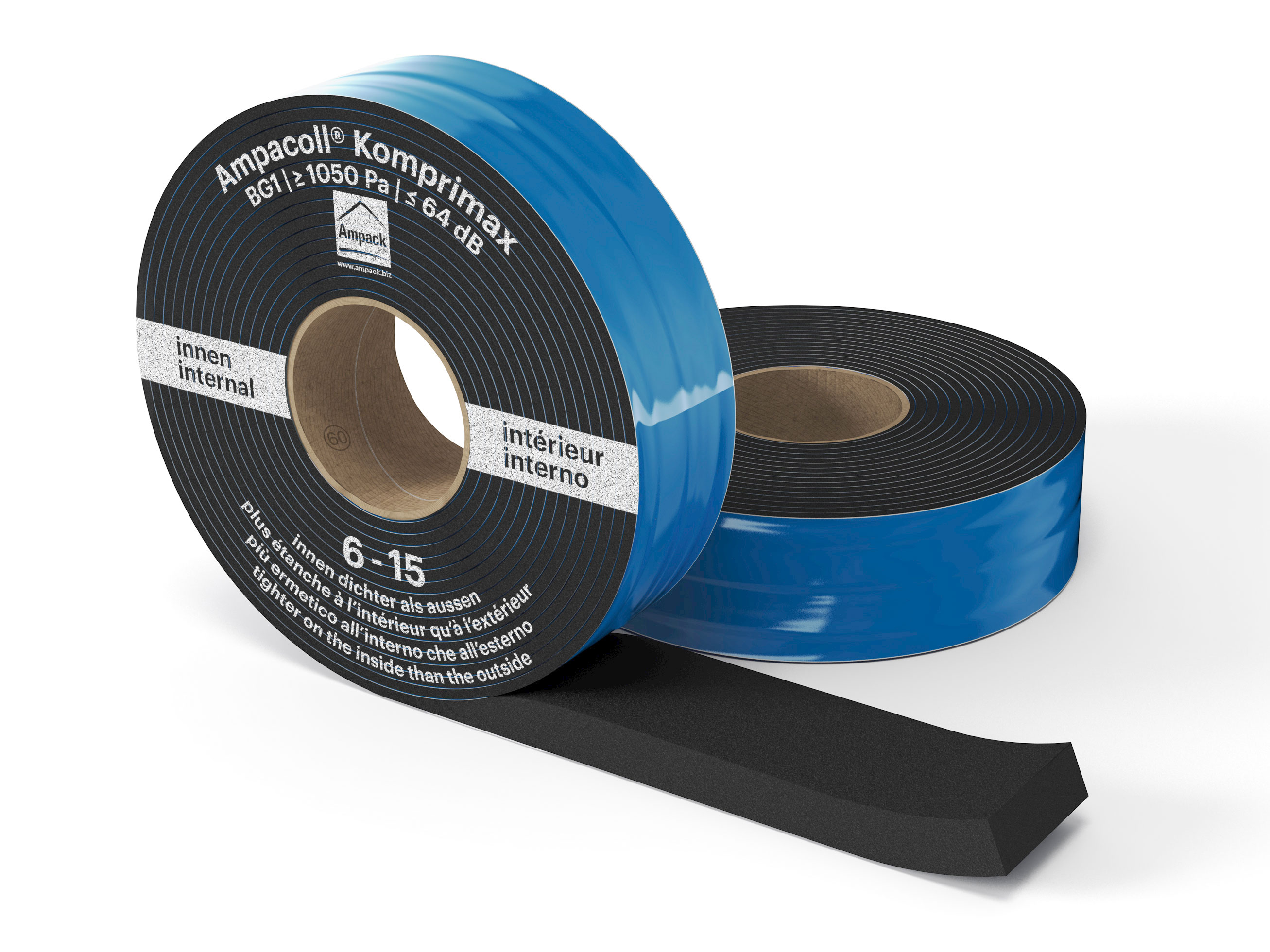 Product photo: Ampacoll Komprimax M 60/6-15, pre-compressed multifunctional tape