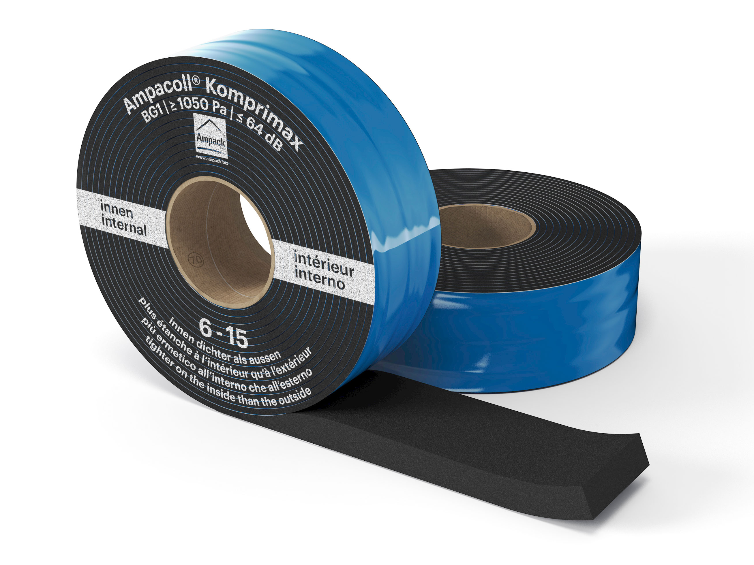 Product photo: Ampacoll Komprimax M 70/6-15, pre-compressed multifunctional tape