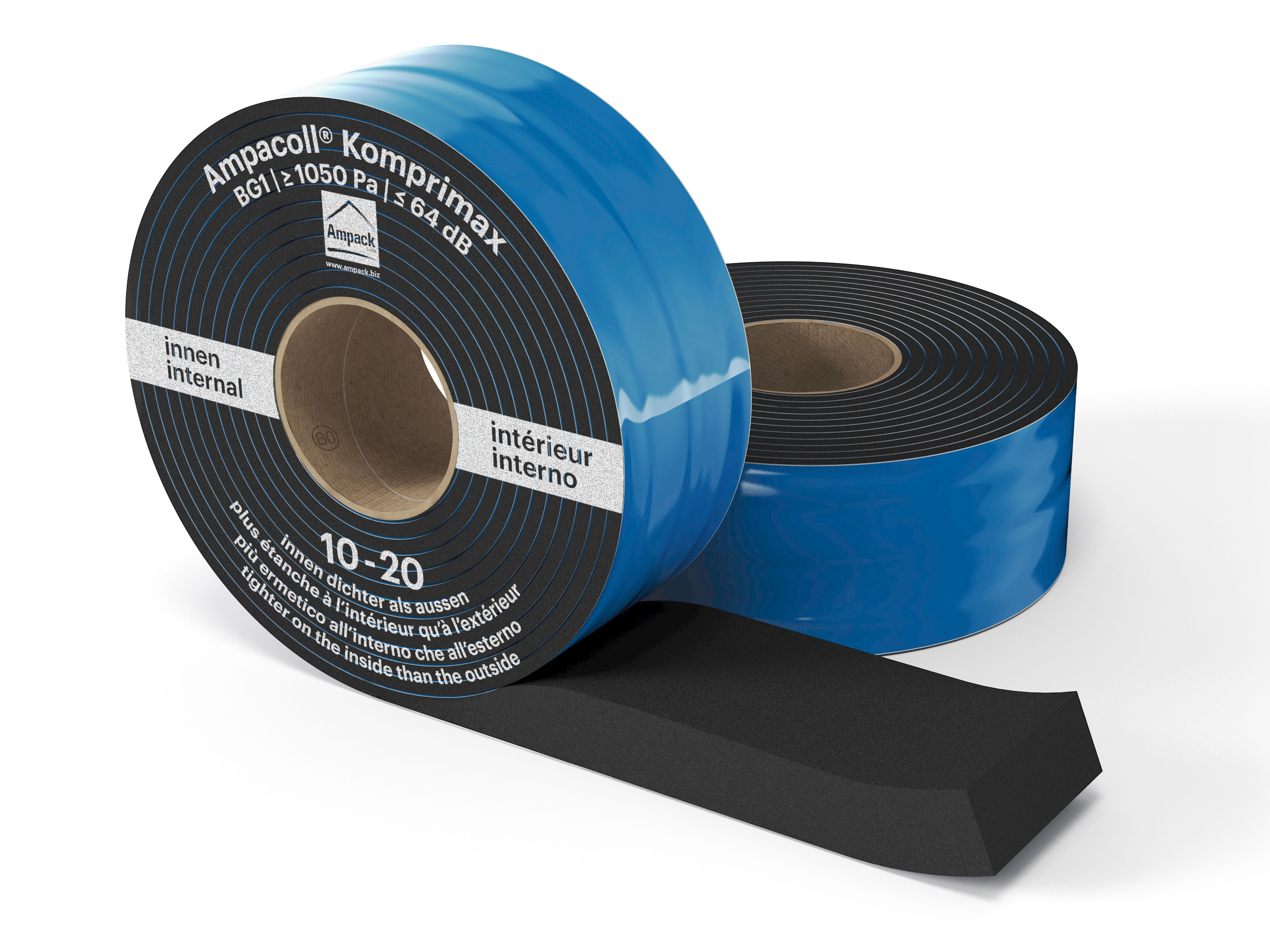 Product photo: Ampacoll Komprimax M 80/10-20, pre-compressed multifunctional tape