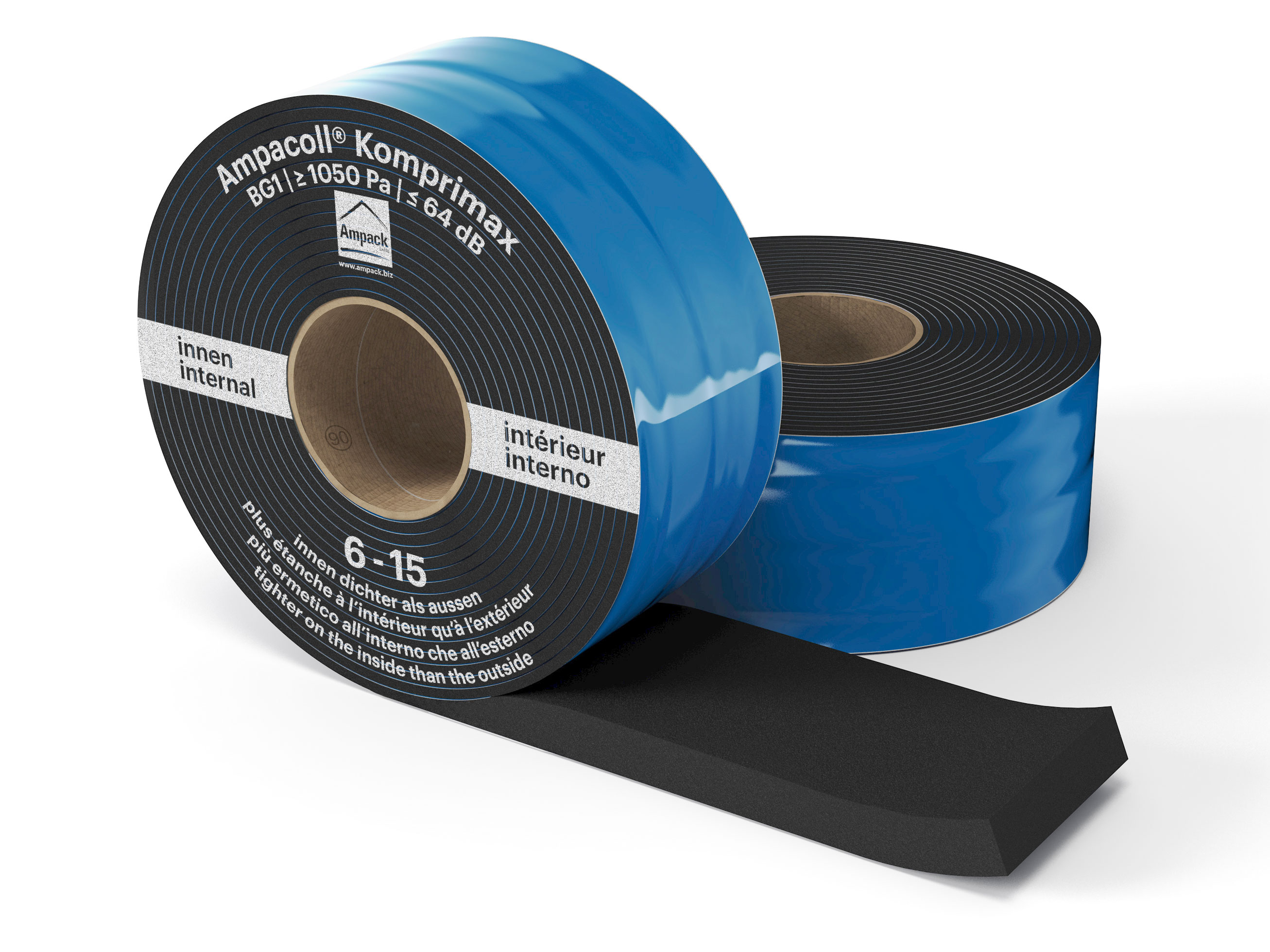 Product photo: Ampacoll Komprimax M 90/6-15, pre-compressed multifunctional tape