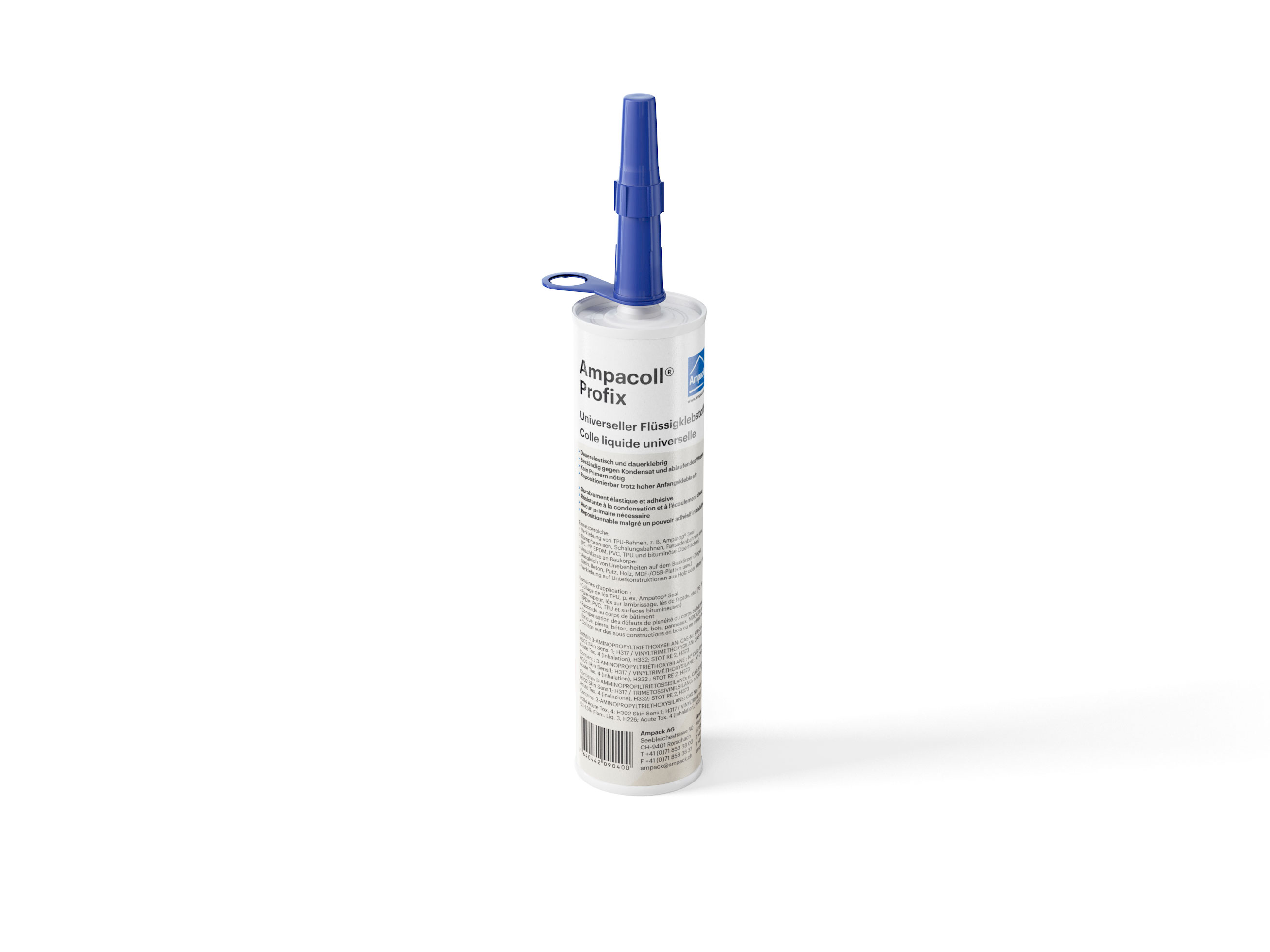 Product photo: Ampacoll Profix cartridge, liquid adhesive