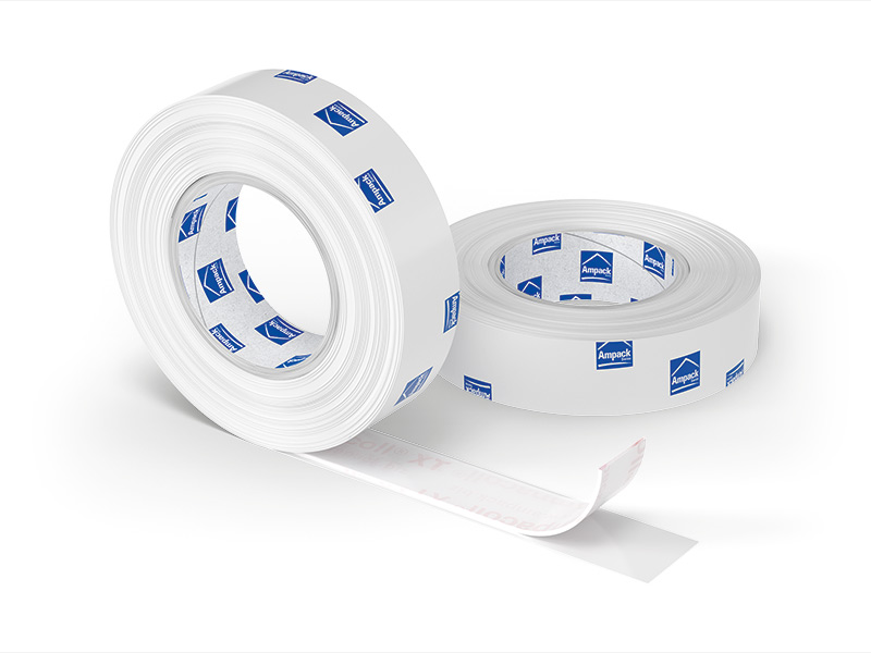 Product photo: Ampacoll XT 30/30 FO, acrylic adhesive tape for indoor and outdoor use, pre-folded