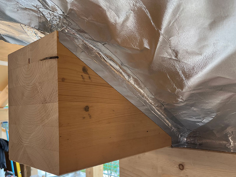 Foto dell’applicazione: Ampatex A primo plus, freno vapore e barriera elettrosmog riflettente non infiammabile