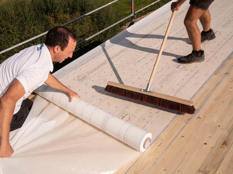 Application photo: Ampatex Ombrello, weather protection / construction period cover