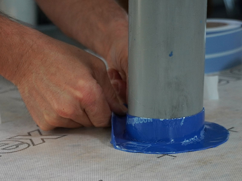 Application photo: Ampatex Ombrello, weather protection / construction period cover