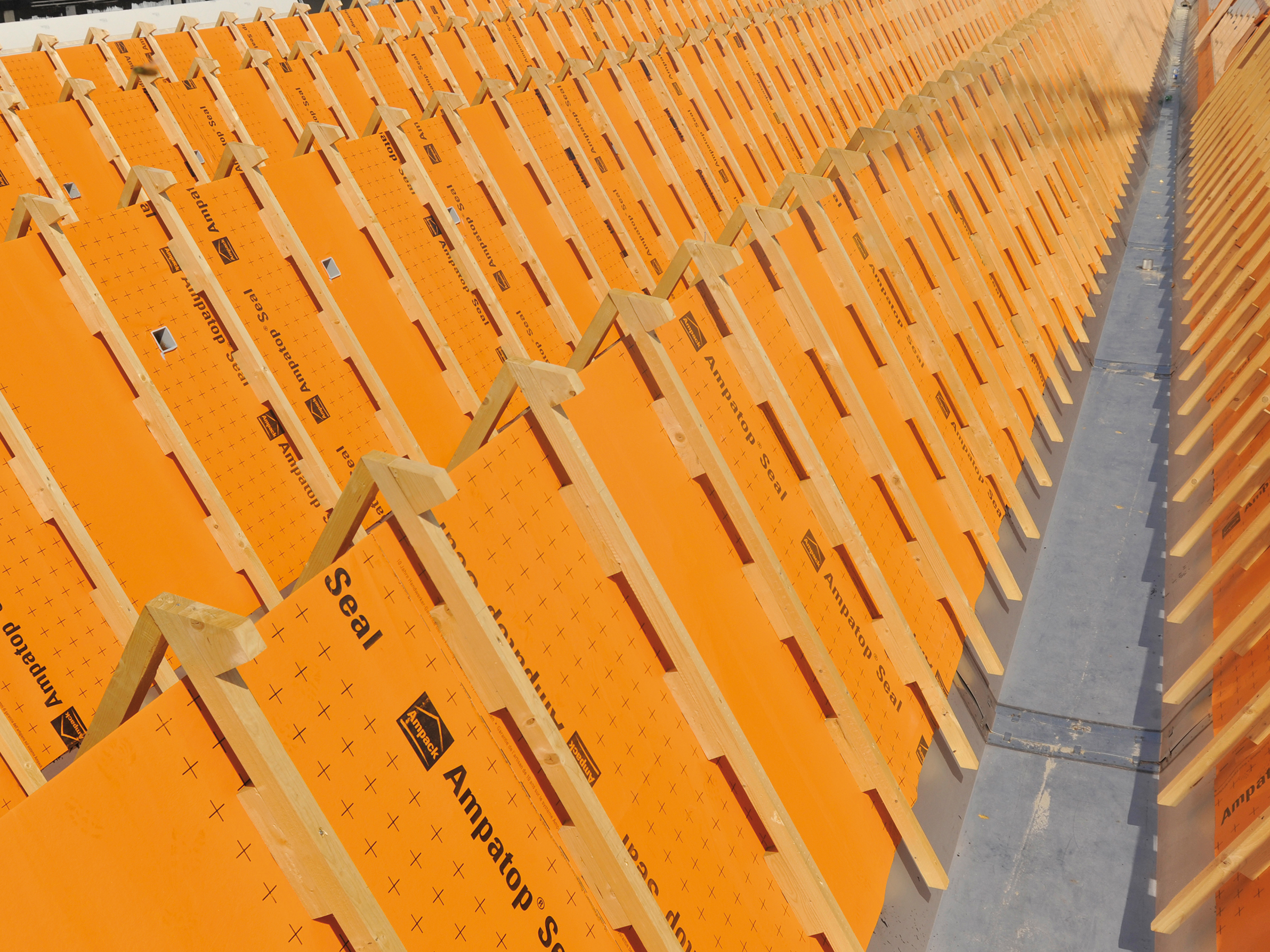 Application photo: Ampatop Seal, weldable roof membrane