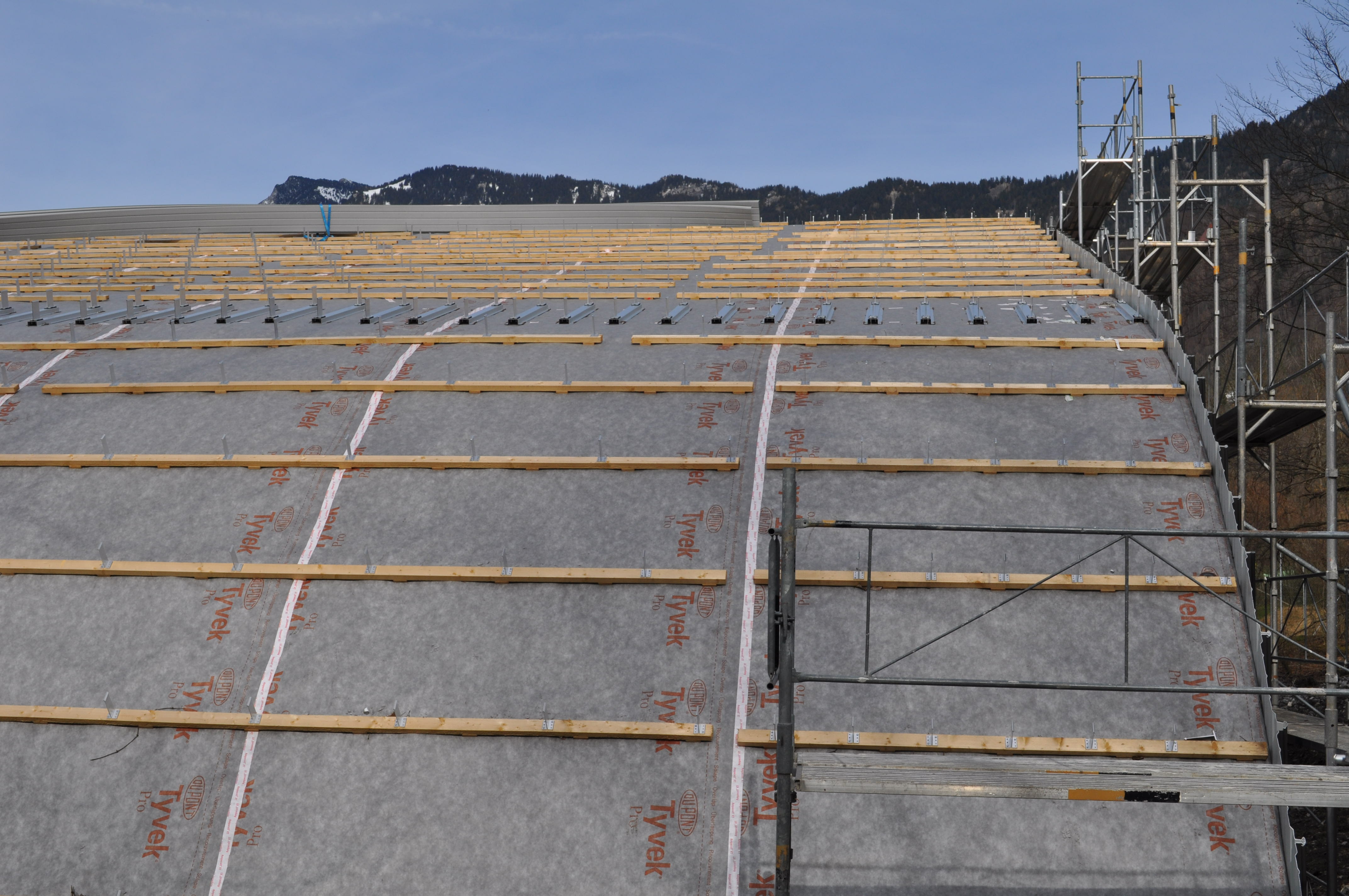Anwendungsfoto: Tyvek Pro Plus (Tape), Unterdeckbahn / Unterspannbahn